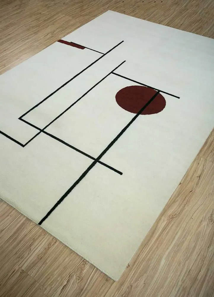 Tapete de lã - 270 x 180 cm - cinzento claro