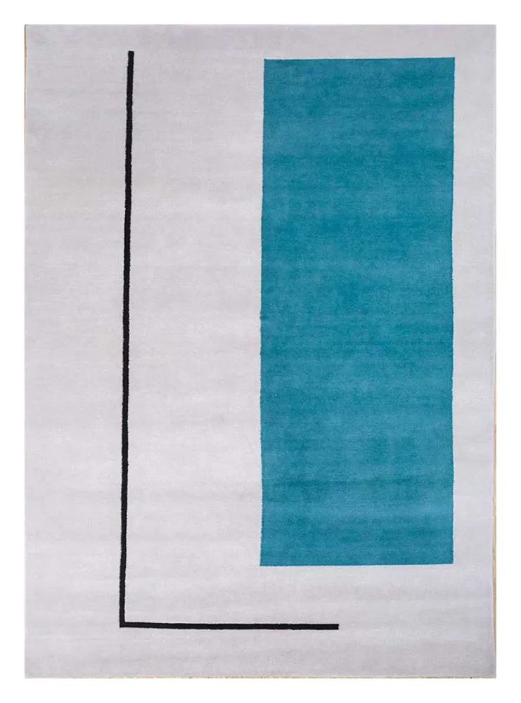 Tapete de lã - 270 x 180 cm - cinzento escuro