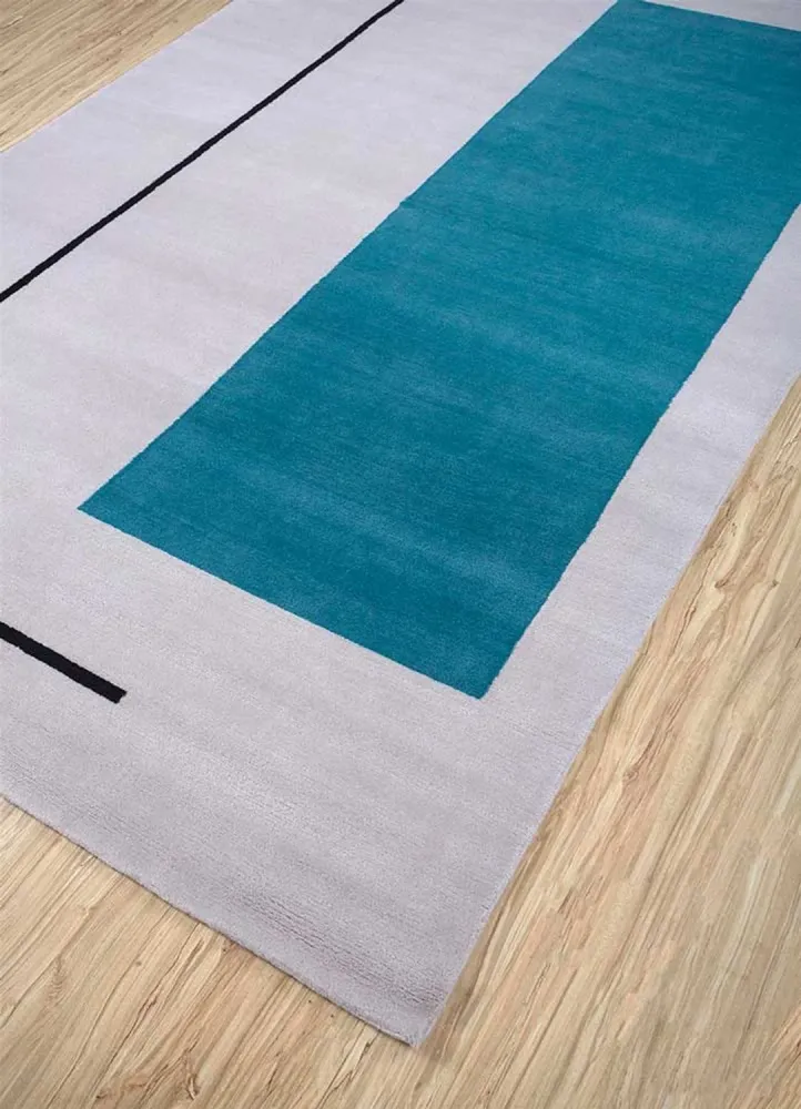 Tapete de lã - 270 x 180 cm - cinzento escuro
