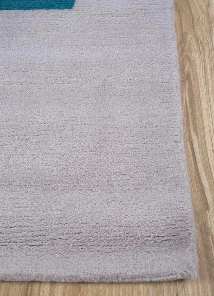 Tapete de lã - 270 x 180 cm - cinzento escuro