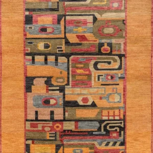 Tapete de lã - 270 x 180 cm - laranja