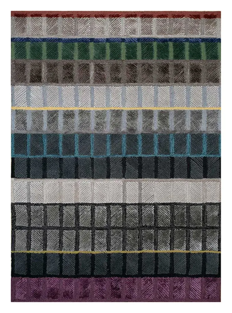 Tapete de lã - 270 x 180 cm - multicolorido