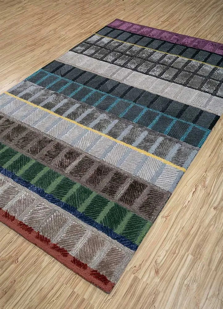 Tapete de lã - 270 x 180 cm - multicolorido