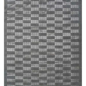 Tapete de lã - 270 x 180 cm - preto e branco