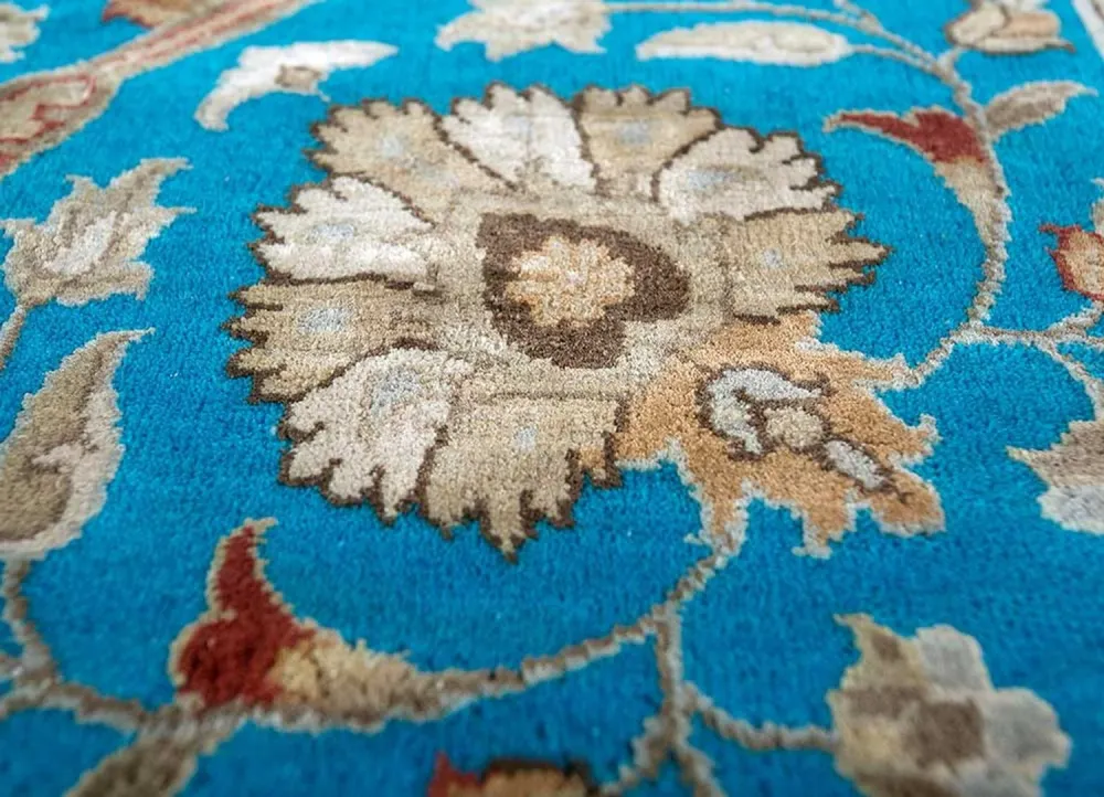 Tapete de lã - 300 x 240 cm - azul