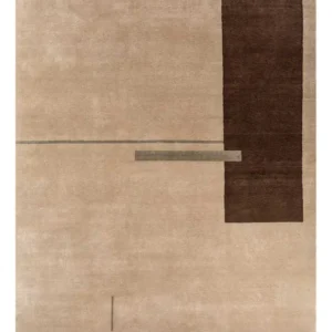 Tapete de lã - 300 x 240 cm - castanho claro