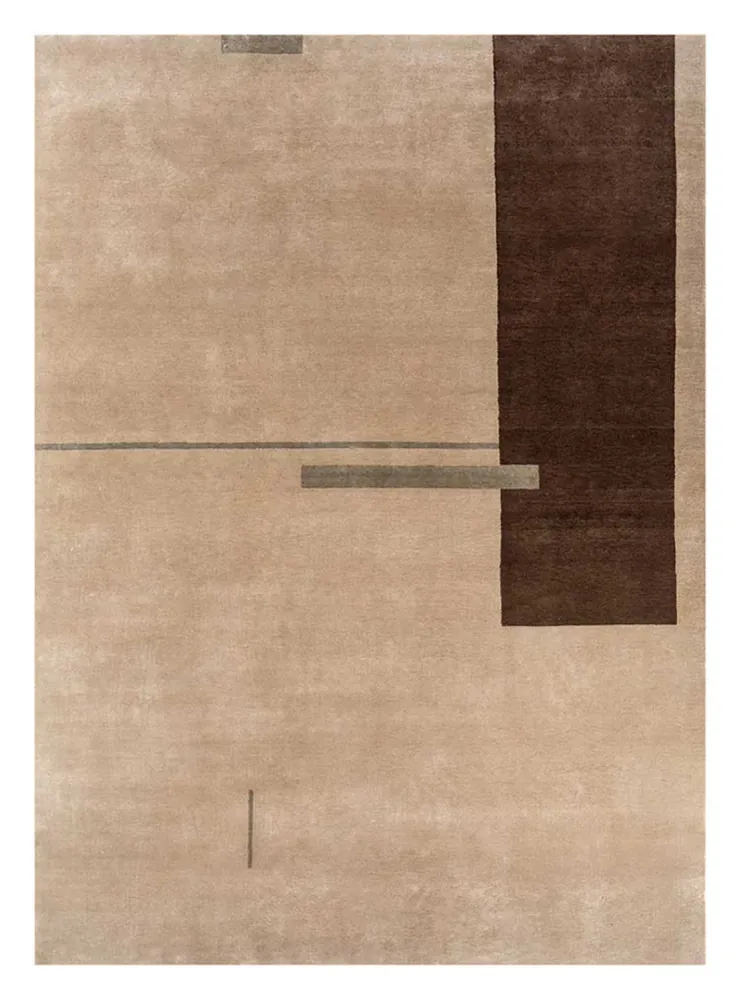 Tapete de lã - 300 x 240 cm - castanho claro