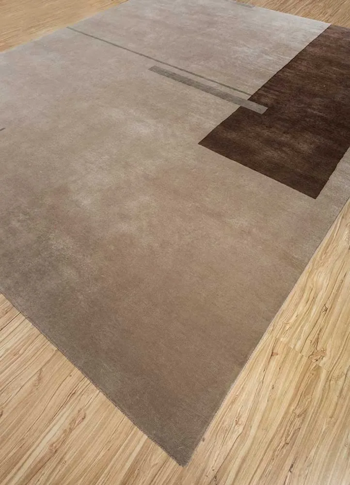 Tapete de lã - 300 x 240 cm - castanho claro