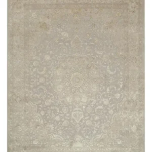 Tapete de lã - 300 x 240 cm - cinzento claro