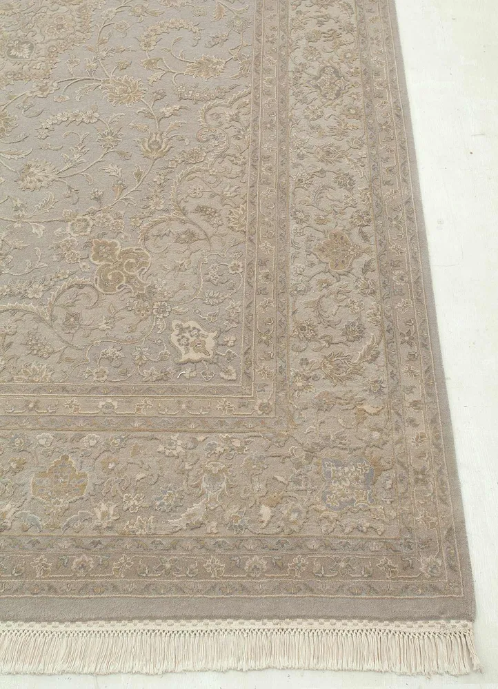 Tapete de lã - 300 x 240 cm - cinzento claro