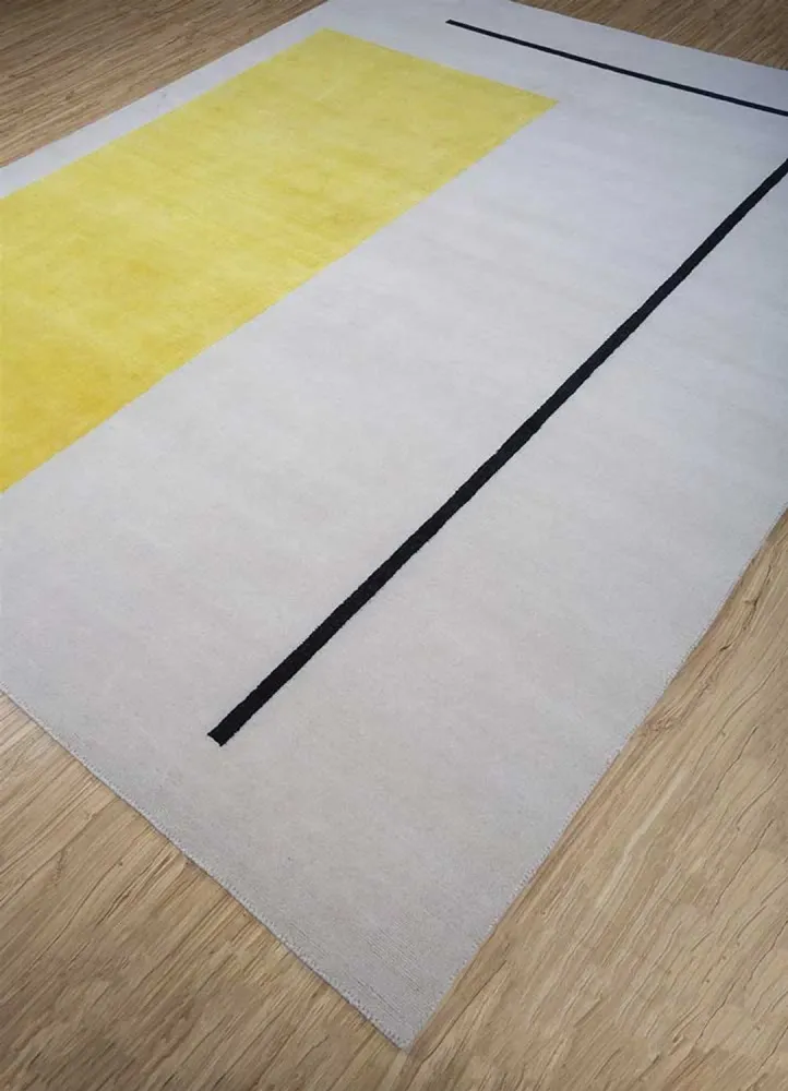 Tapete de lã - 300 x 240 cm - cinzento escuro