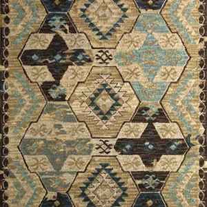Tapete de lã - 300 x 240 cm - multicolorido