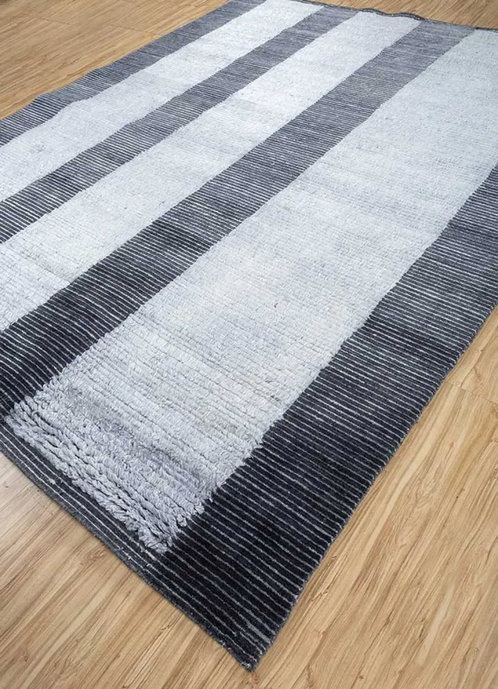 Tapete de lã - 300 x 240 cm - prata