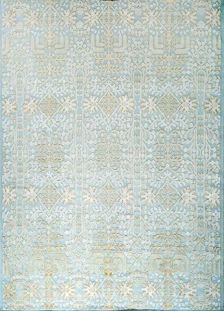 Tapete de lã - 345 x 300 cm - azul