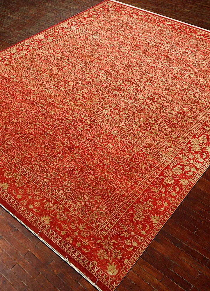 Tapete de lã - 395 x 295 cm - laranja