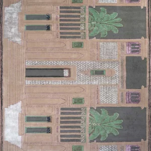 Tapete de lã - 500 x 205 cm - laranja