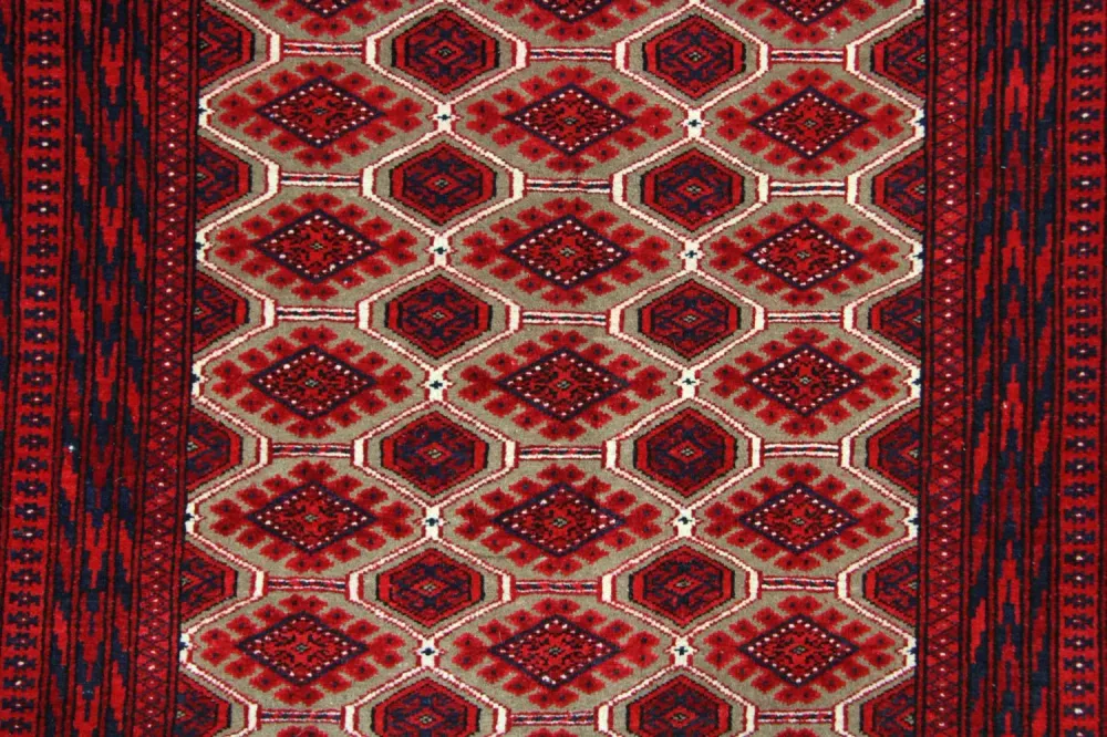 Tapete afegão - 170 x 118 cm - vermelho