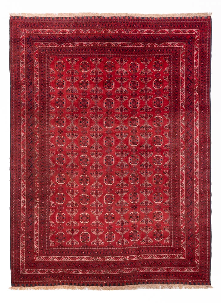 Tapete afegão - 275 x 203 cm - vermelho