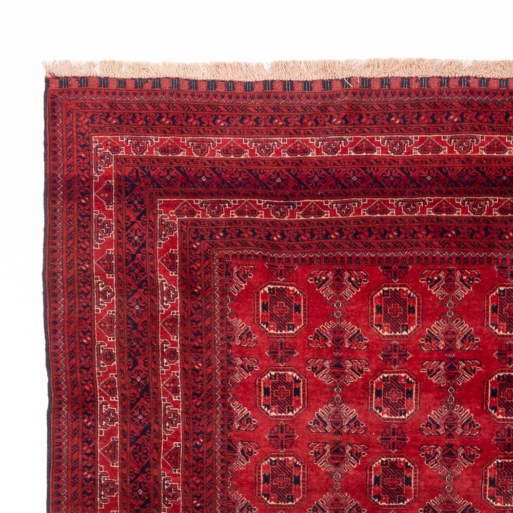 Tapete afegão - 275 x 203 cm - vermelho