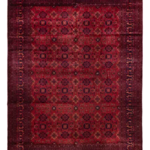 Tapete afegão - 350 x 256 cm - vermelho