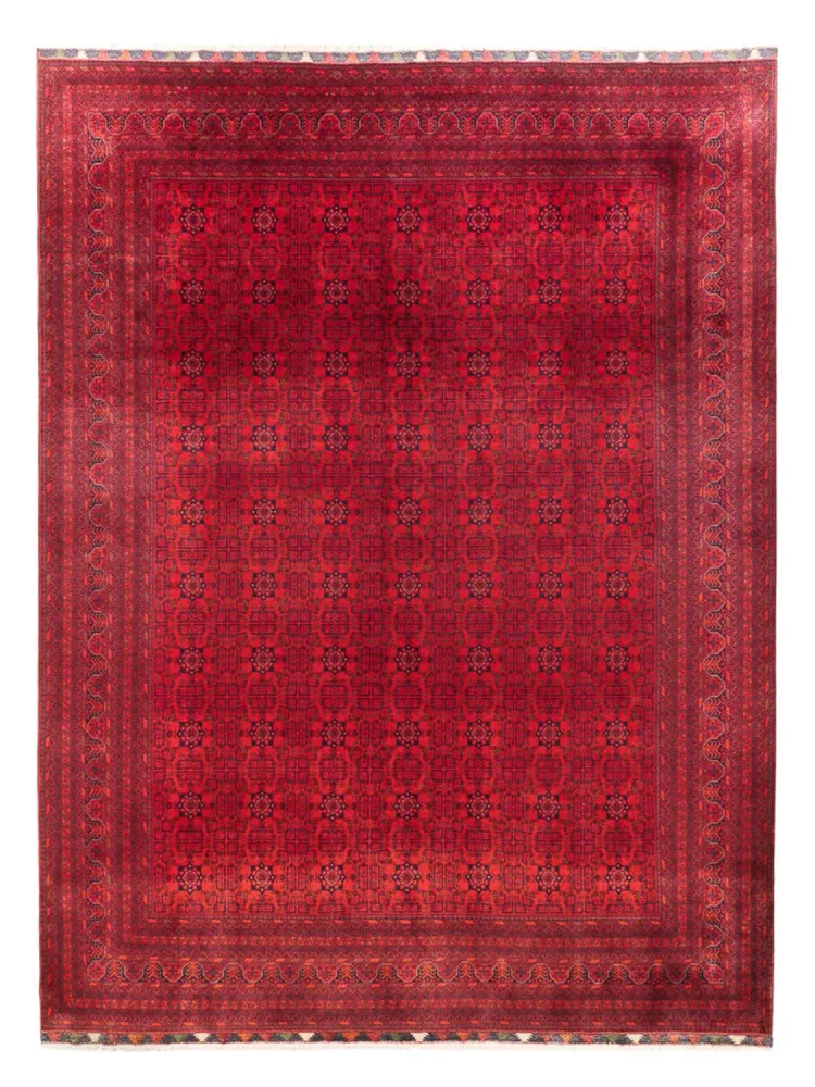 Tapete afegão - 401 x 303 cm - vermelho