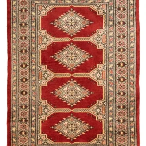 Tapete afegão - Bukhara - 123 x 78 cm - vermelho