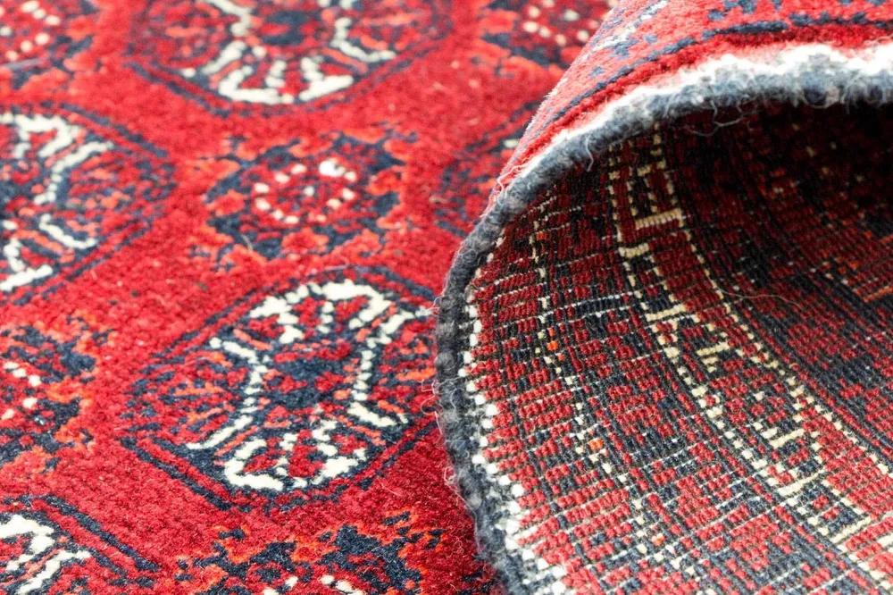 Tapete afegão - Bukhara - 300 x 195 cm - vermelho