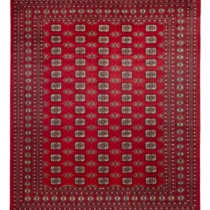 Tapete afegão - Bukhara - 301 x 245 cm - vermelho
