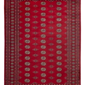 Tapete afegão - Bukhara - 302 x 202 cm - vermelho