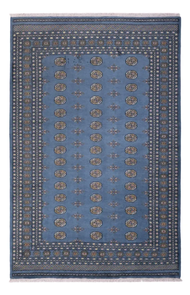 Tapete afegão - Bukhara - 309 x 205 cm - azul