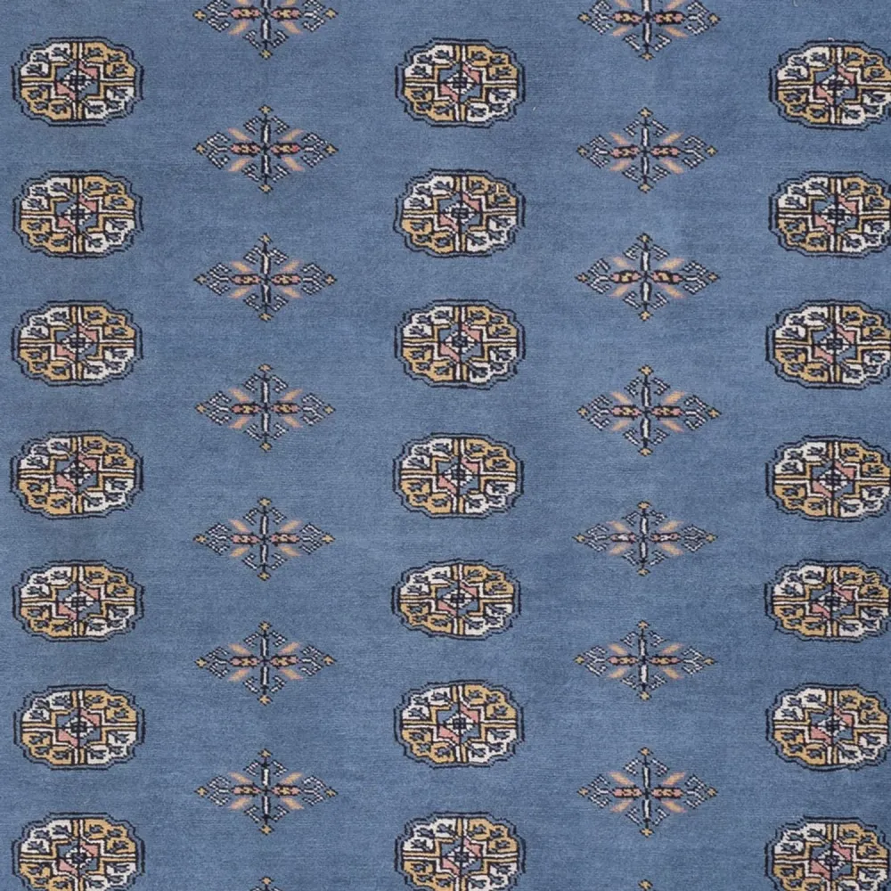 Tapete afegão - Bukhara - 309 x 205 cm - azul