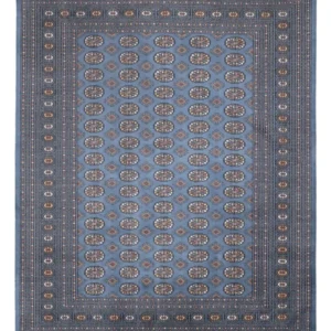 Tapete afegão - Bukhara - 309 x 248 cm - azul-mar