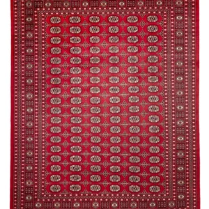 Tapete afegão - Bukhara - 311 x 243 cm - vermelho