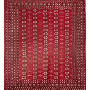 Tapete afegão - Bukhara - 312 x 244 cm - vermelho