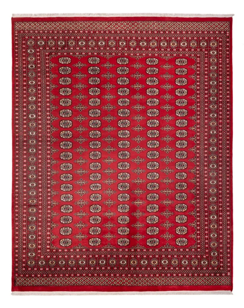 Tapete afegão - Bukhara - 312 x 244 cm - vermelho