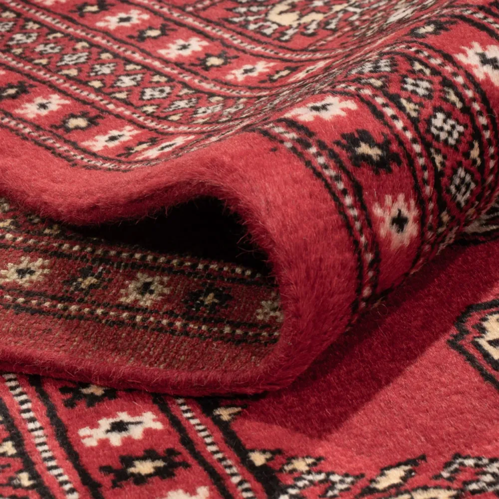 Tapete afegão - Bukhara - 312 x 244 cm - vermelho