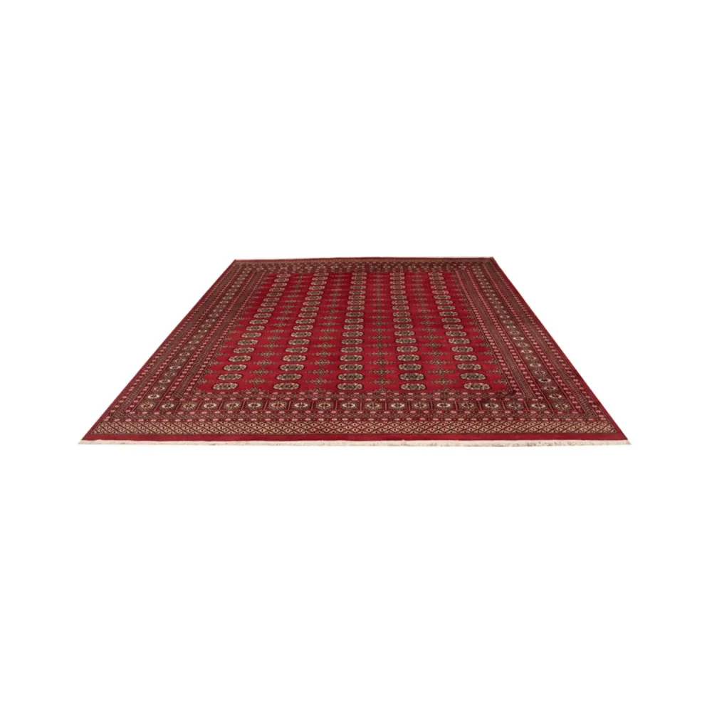 Tapete afegão - Bukhara - 312 x 244 cm - vermelho