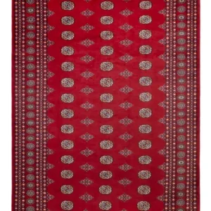 Tapete afegão - Bukhara - 314 x 202 cm - vermelho