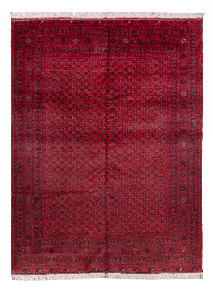 Tapete afegão - Bukhara - 336 x 248 cm - vermelho