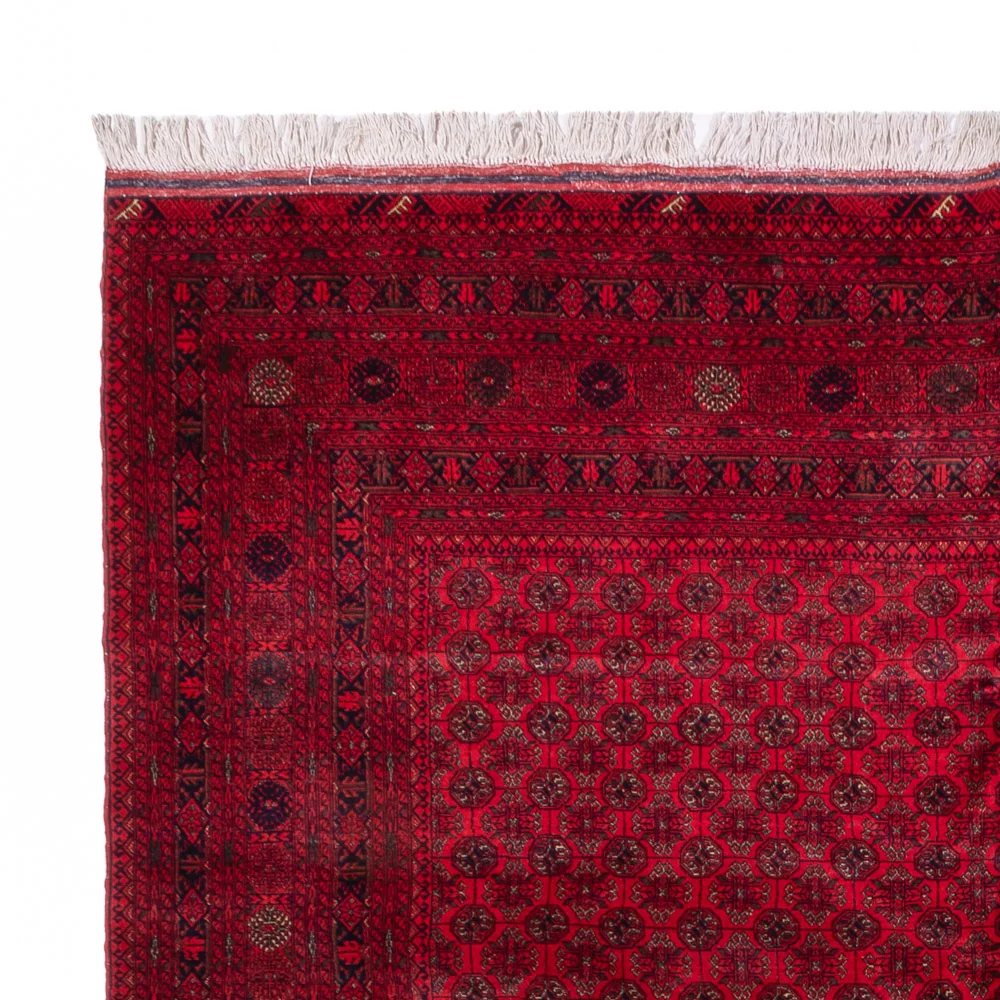 Tapete afegão - Bukhara - 336 x 248 cm - vermelho