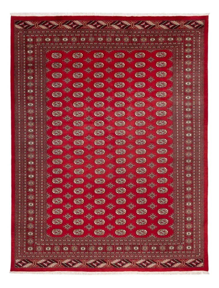 Tapete afegão - Bukhara - 354 x 275 cm - vermelho