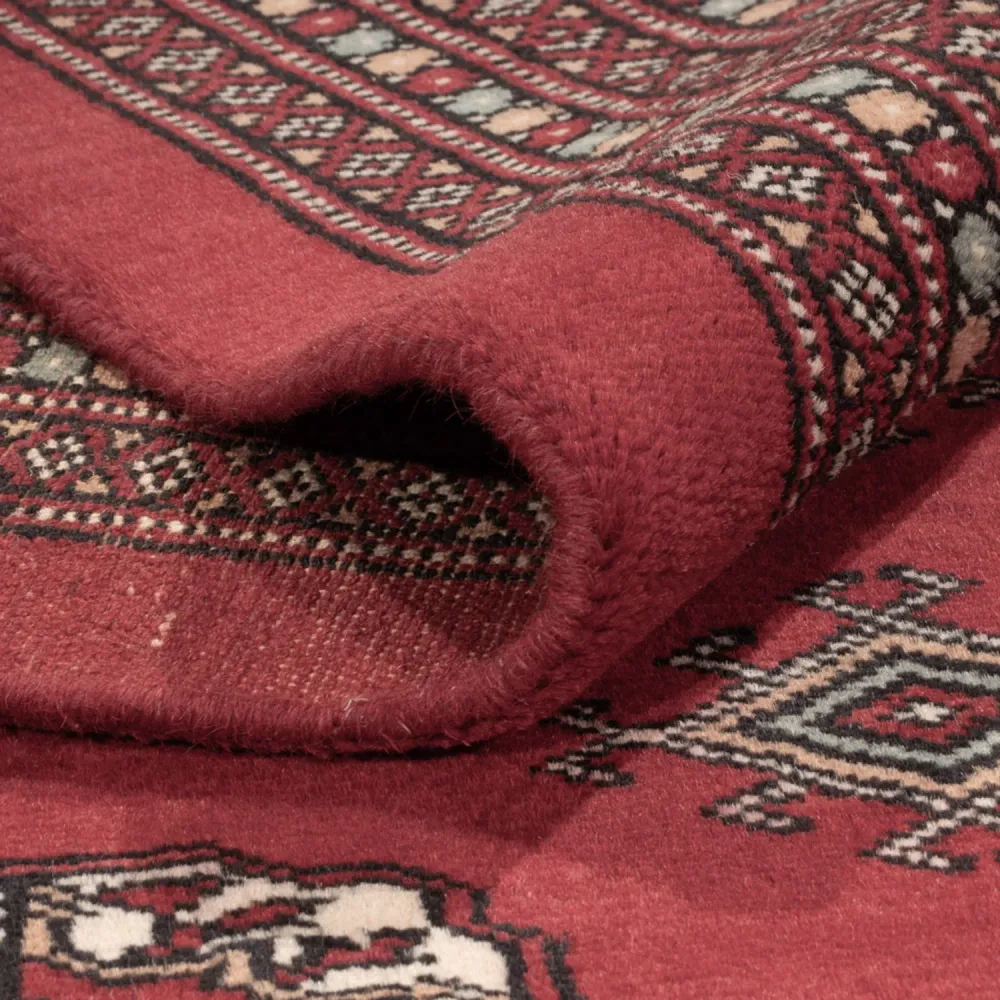 Tapete afegão - Bukhara - 354 x 275 cm - vermelho