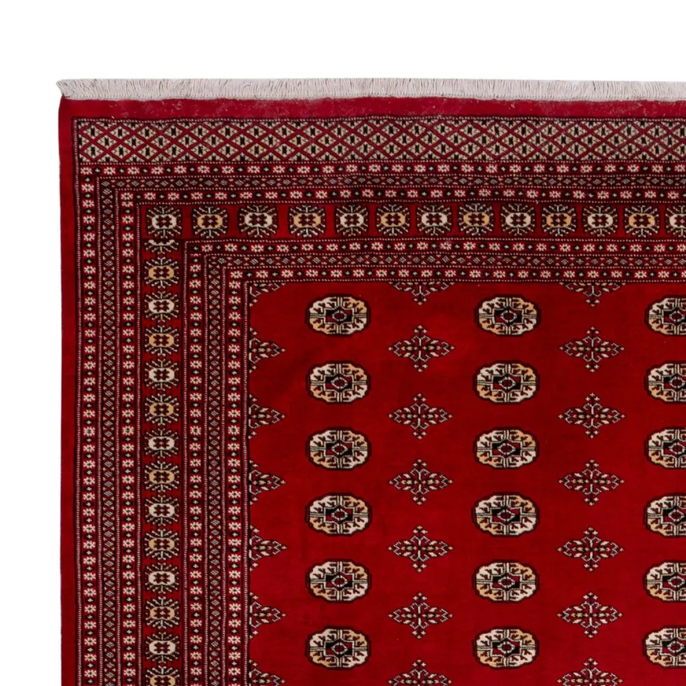 Tapete afegão - Bukhara - 387 x 276 cm - vermelho