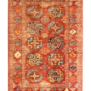 Tapete afegão - Filpa - 149 x 98 cm - vermelho