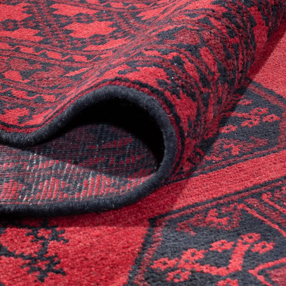 Tapete afegão - Filpa - 384 x 295 cm - vermelho