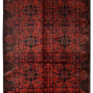 Tapete afegão - Kunduz - 186 x 122 cm - vermelho