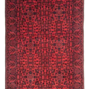Tapete afegão - Kunduz - 187 x 122 cm - vermelho