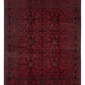 Tapete afegão - Kunduz - 194 x 148 cm - vermelho