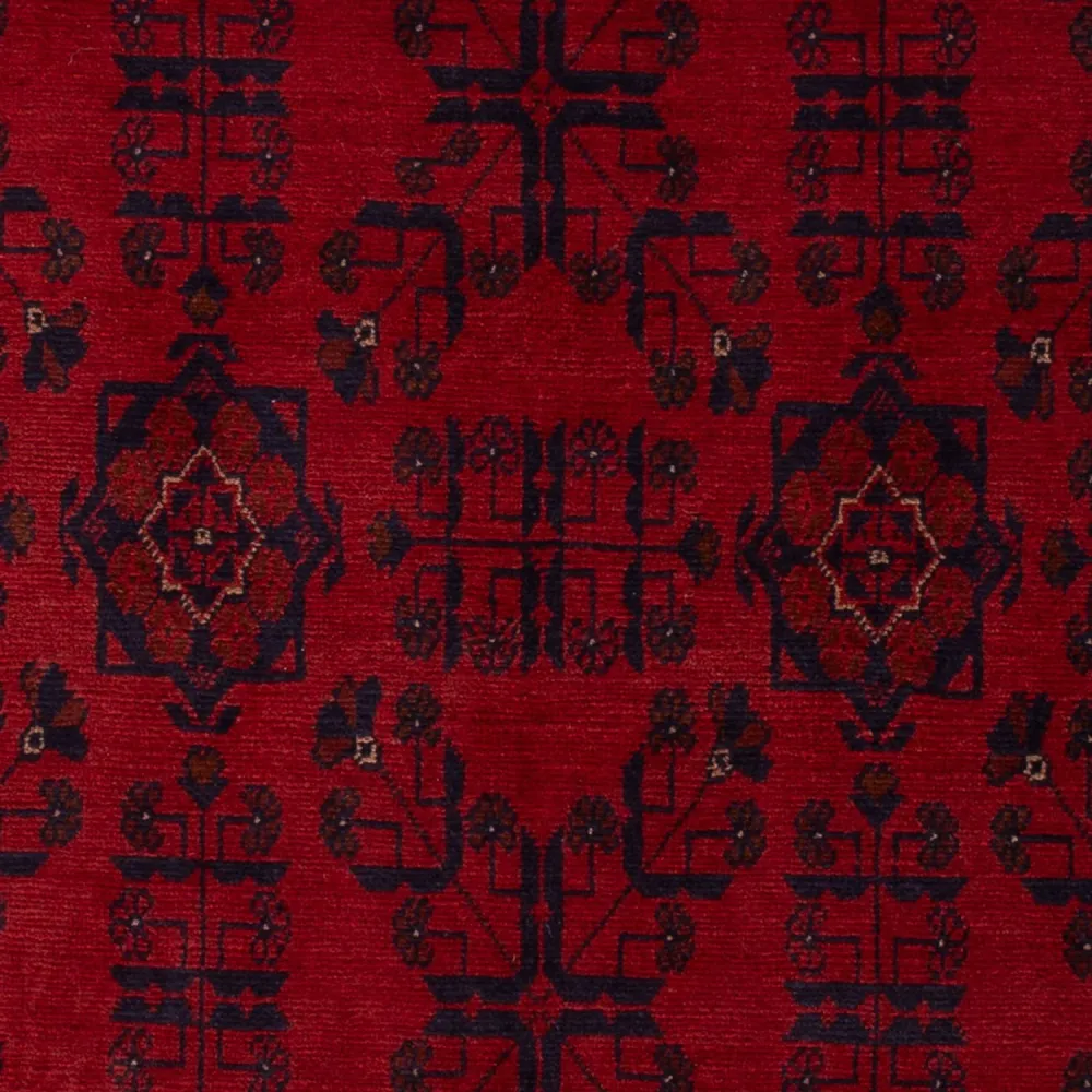 Tapete afegão - Kunduz - 195 x 121 cm - vermelho escuro
