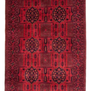 Tapete afegão - Kunduz - 196 x 130 cm - vermelho